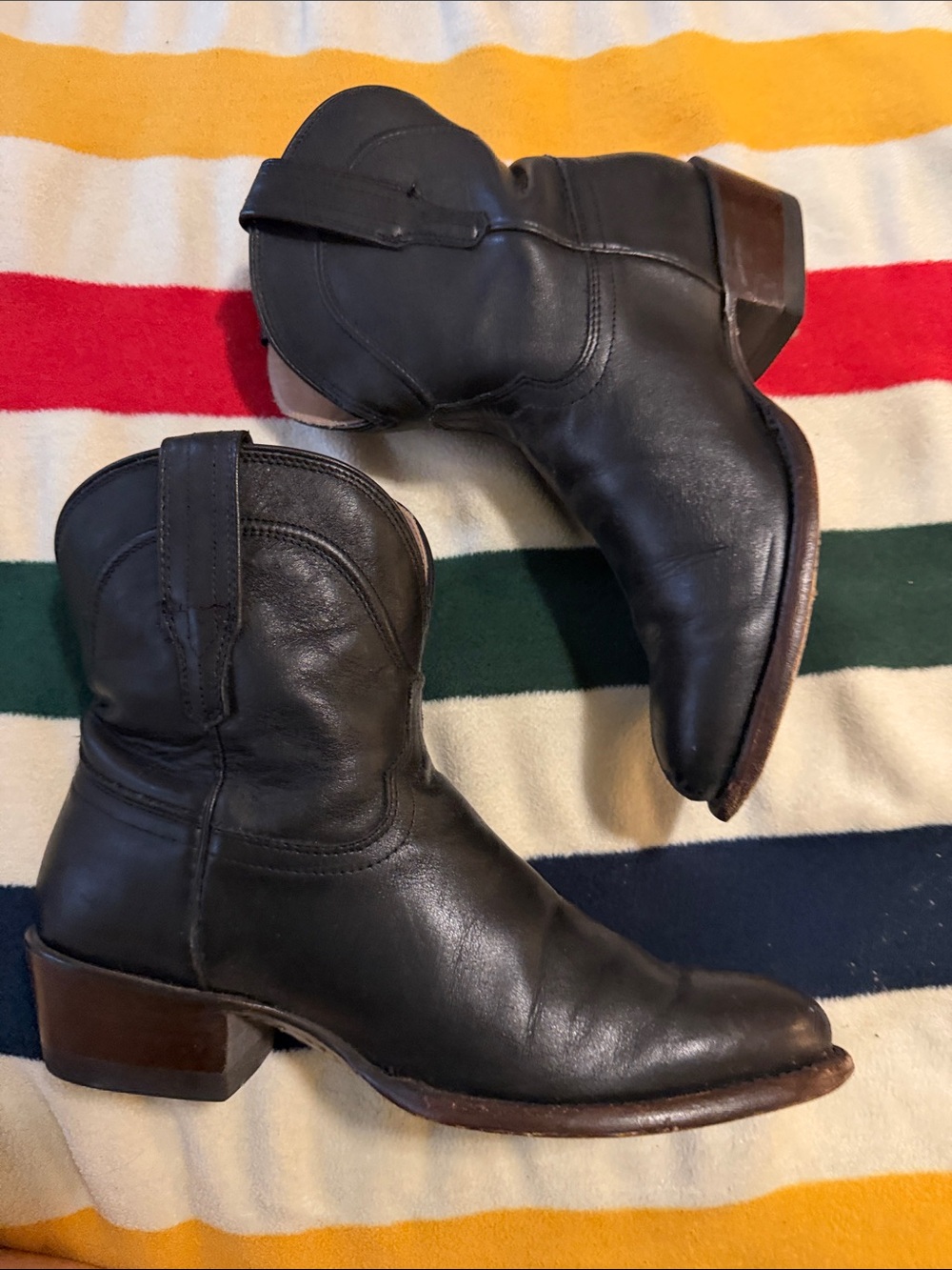 Tecovas Black Leather Women's Penny Boots